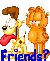 Garfield Pulling Odie's Tail (animated)- Friends?