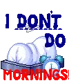 Garfield in bed (animated)- I DON'T DO MORNINGS