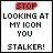 stop looking at my icon