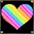 colored heart