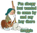sleepy dwarf maggie