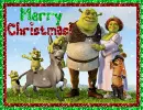 Shrek and Family & Friends( with snowfall effect)- Merry Christmas!
