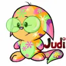 Neopet Kacheek Disco wearing glasses- Judi