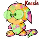 Neopet Kacheek Disco wearing glasses- Kessie