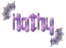 Diamond Pierced Text - Kathy