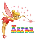 Tinkerbell GlitterSparkled Rainbow - Karen
