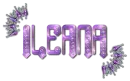Diamond Pierced Text - Ileana
