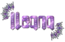 Diamond Pierced Text - Ileana (small letters)
