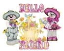 Creddies with Floral Bucket - Hello Friend