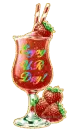 Strawberry Glass - Enjoy your Day!