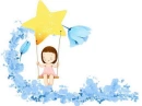 liTTLe girl with a star night