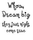 dream big