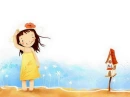 liTTLe girl nice day wait mail