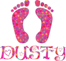 hippie chick feet (dusty)