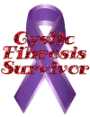 Cystic Fibrosis Awareness Ribbon- Cystic Fibrosis Survivor 