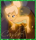 Tinkerbell Coming Thru Keyhole (glitter boarder)- Candace