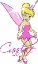 Tinkerbell (pink with sparkles)- Candace