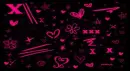 pink and black w/emotions