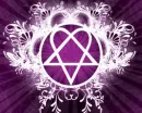 Fancy Purple & White Heartagram