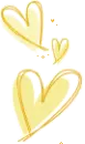 yellow hearts