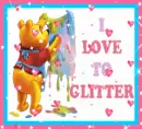 winnie the pooh glittering