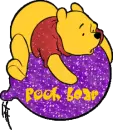 pooh on a ballon