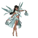 Sparkling Fairy with Flowers - Maggie