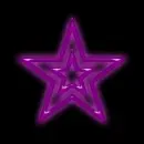 pink glow star