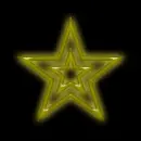 yellow glow star
