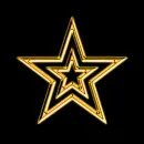 gold glow star