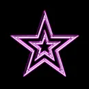 pink glowing star
