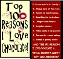 Top Ten reasons for Chocolate-revised version