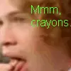 Toro, mmm, crayons.