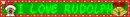 Blinkie- I Love Rudolph