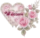 Welcome - Valentine Hearts and Roses