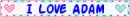 Blinkie- I Love Adam