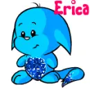 Neopet Kacheek (blue with glitter)- Erica