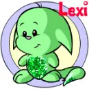 Neopet Kacheek (Green with glitter)- Lexi