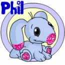 Neopet Baby Blumaroo (glitter)- Phil