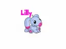 Neopet Baby Blumaroo (glitter)- Lilly