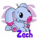 Neopet Baby Blumaroo (glitter)- Zech