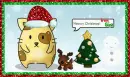 Neopet Christmas (glitter boarder & snowfall effects)- Meowy Christmas from Gina