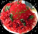 Red Hat with Roses (with sparkles)- Lizzie