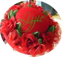 Red Hat with Roses- Lizzie