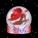 Red Hat & Shoe Snowglode (with snowfall effects)- Misty