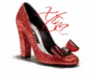 Red Glitter High Heel Shoe- Xtina