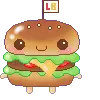 Cute Large Burger