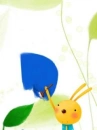 echi bunny with flower