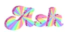 rainbow text