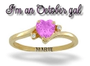 MARIE birthstone ring